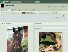 Tablet Screenshot of dancingfoxie.deviantart.com