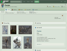 Tablet Screenshot of praxian.deviantart.com