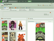 Tablet Screenshot of ikethewarrior.deviantart.com