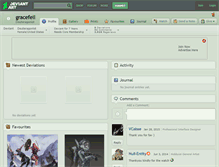Tablet Screenshot of gracefell.deviantart.com