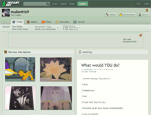 Tablet Screenshot of mullent169.deviantart.com