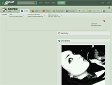 Tablet Screenshot of goonplz.deviantart.com