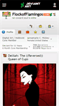 Mobile Screenshot of flockofflamingos.deviantart.com