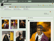Tablet Screenshot of darklord1967.deviantart.com