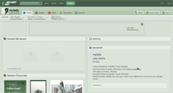 Desktop Screenshot of mylady.deviantart.com