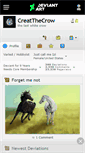 Mobile Screenshot of creatthecrow.deviantart.com