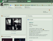 Tablet Screenshot of mattlew.deviantart.com