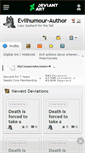 Mobile Screenshot of evilhumour-author.deviantart.com