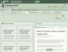 Tablet Screenshot of evilhumour-author.deviantart.com
