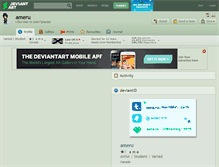 Tablet Screenshot of ameru.deviantart.com