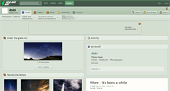 Desktop Screenshot of dtobi.deviantart.com