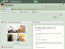 Tablet Screenshot of krymsontear.deviantart.com