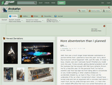 Tablet Screenshot of dinobatfan.deviantart.com