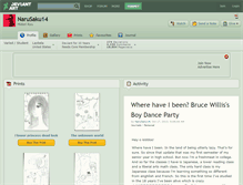 Tablet Screenshot of narusaku14.deviantart.com