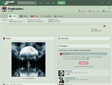 Tablet Screenshot of kingbradders.deviantart.com