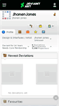 Mobile Screenshot of jhonenjones.deviantart.com