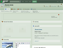 Tablet Screenshot of jhonenjones.deviantart.com