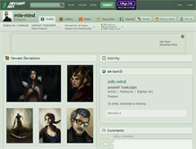 Tablet Screenshot of mile-mind.deviantart.com