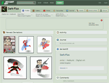 Tablet Screenshot of dark-flux.deviantart.com