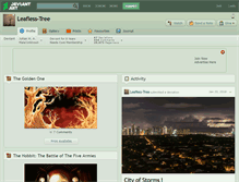 Tablet Screenshot of leafless-tree.deviantart.com