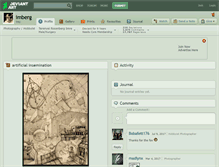 Tablet Screenshot of imberg.deviantart.com