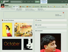 Tablet Screenshot of dque.deviantart.com