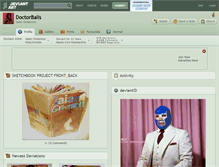 Tablet Screenshot of doctorballs.deviantart.com