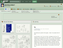Tablet Screenshot of darknecroman1.deviantart.com