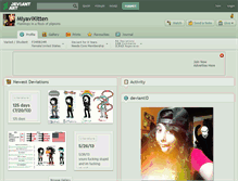 Tablet Screenshot of miyavikitten.deviantart.com