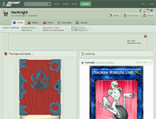Tablet Screenshot of nanknight.deviantart.com