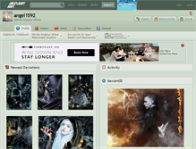 Tablet Screenshot of angel1592.deviantart.com