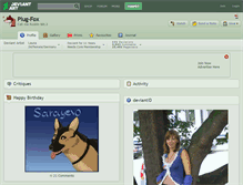 Tablet Screenshot of plug-fox.deviantart.com