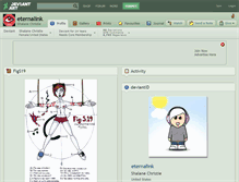 Tablet Screenshot of eternalink.deviantart.com