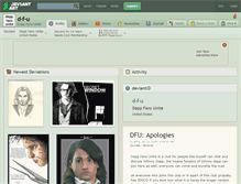 Tablet Screenshot of d-f-u.deviantart.com