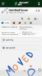 Mobile Screenshot of horribleflower.deviantart.com