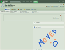 Tablet Screenshot of horribleflower.deviantart.com