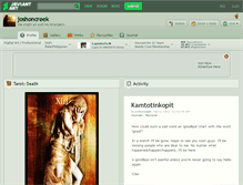 Tablet Screenshot of joshoncreek.deviantart.com