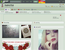 Tablet Screenshot of heatherwhat.deviantart.com