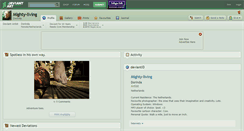 Desktop Screenshot of mighty-living.deviantart.com