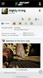Mobile Screenshot of mighty-living.deviantart.com