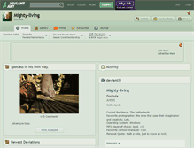 Tablet Screenshot of mighty-living.deviantart.com