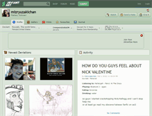 Tablet Screenshot of mizryuzakichan.deviantart.com