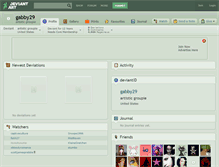 Tablet Screenshot of gabby29.deviantart.com