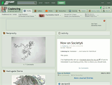 Tablet Screenshot of coalescing.deviantart.com