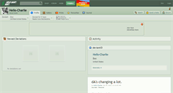 Desktop Screenshot of hello-charlie.deviantart.com