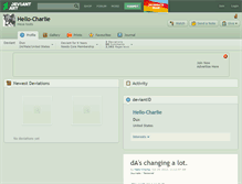 Tablet Screenshot of hello-charlie.deviantart.com