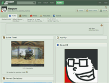 Tablet Screenshot of maxpow.deviantart.com