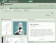 Tablet Screenshot of nearxmello123.deviantart.com