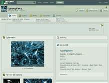 Tablet Screenshot of hypersphere.deviantart.com