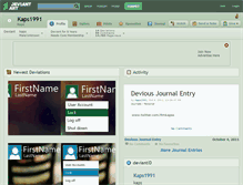Tablet Screenshot of kaps1991.deviantart.com